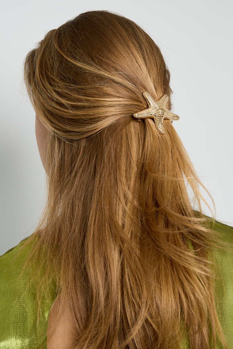 Épingle à cheveux en alliage métallique avec motif étoile de mer – couleur or