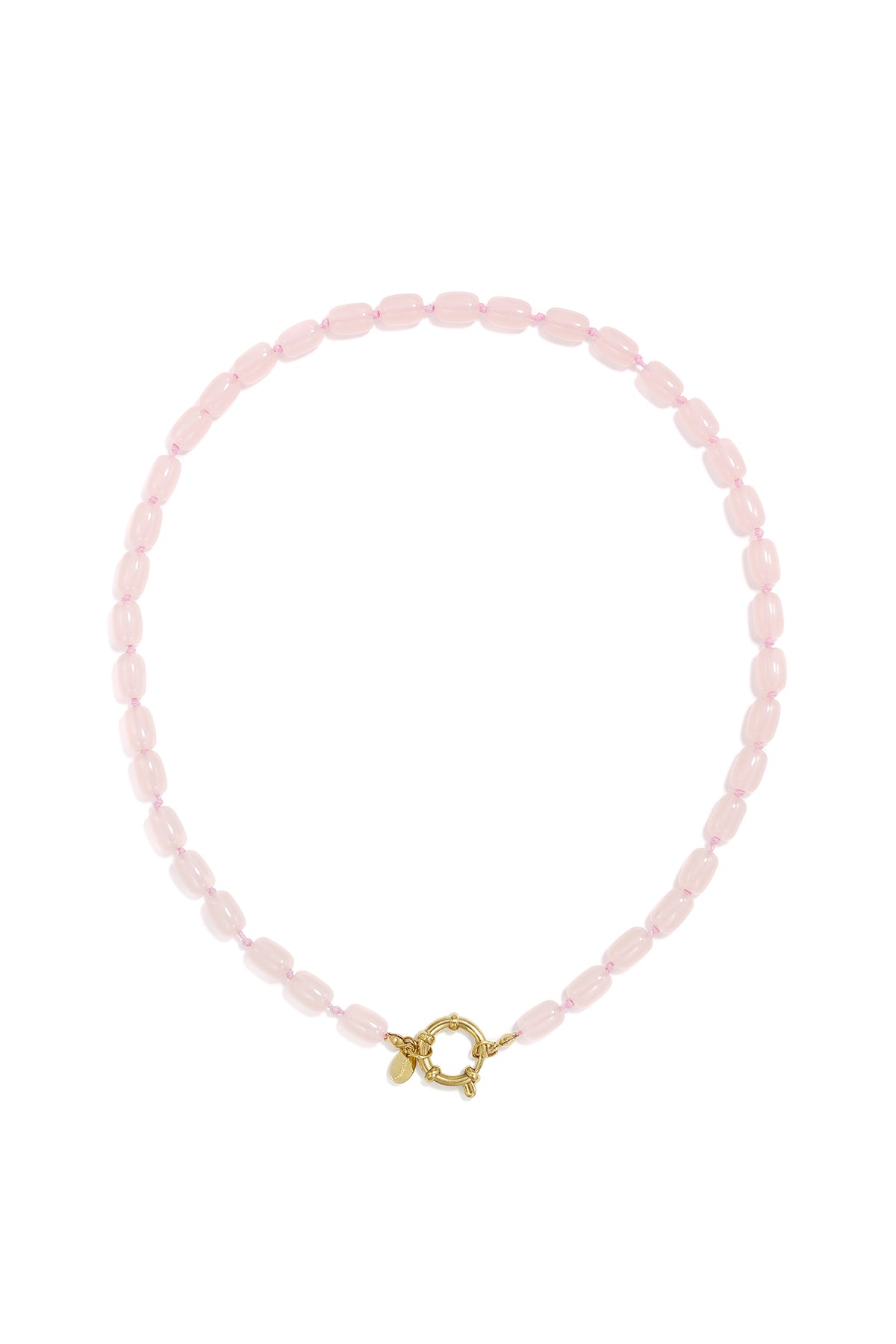 Beaded necklace for women made of stainless steel, glass with plain design – multiple colours
