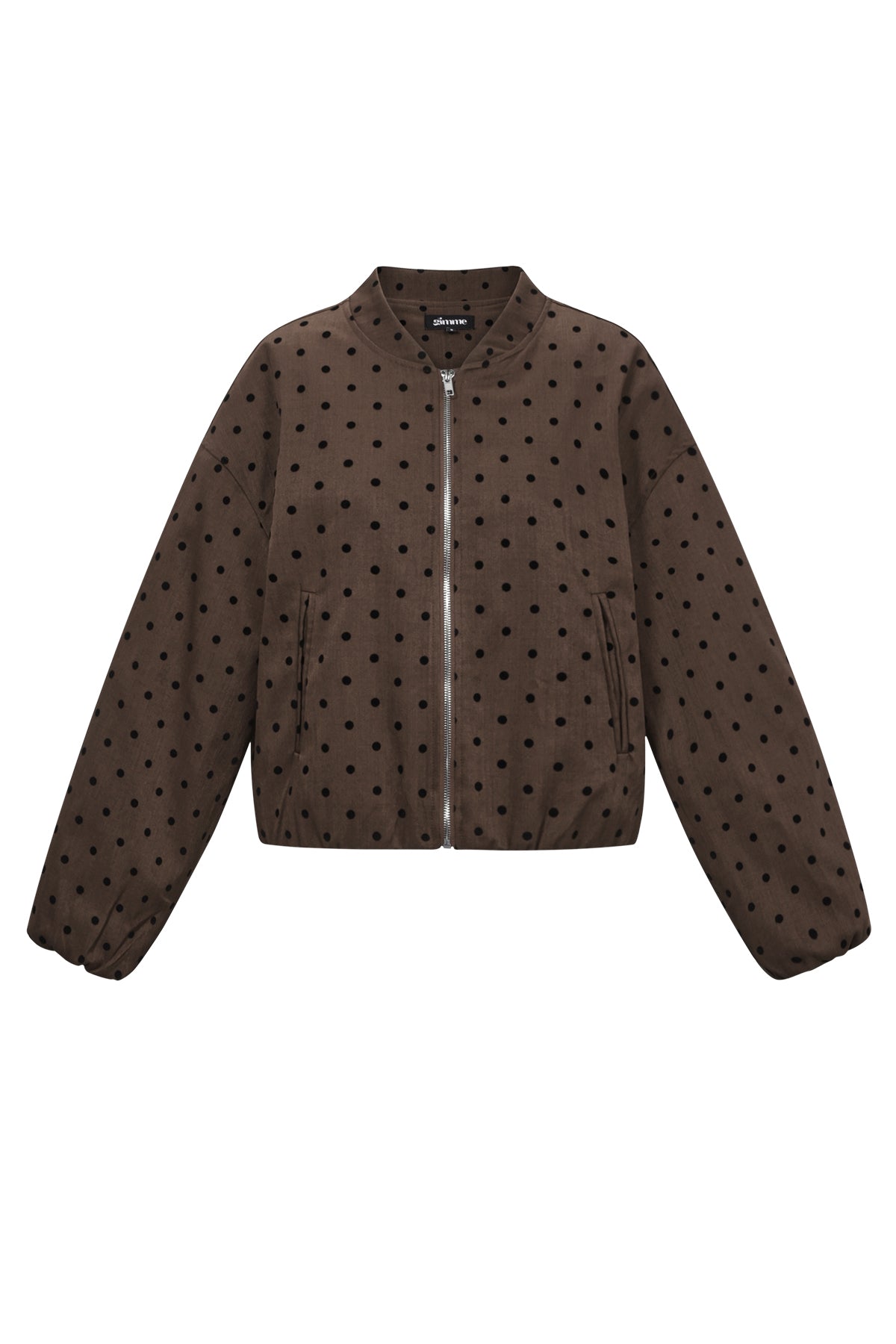 Dames casual jacket van polyester met stippen