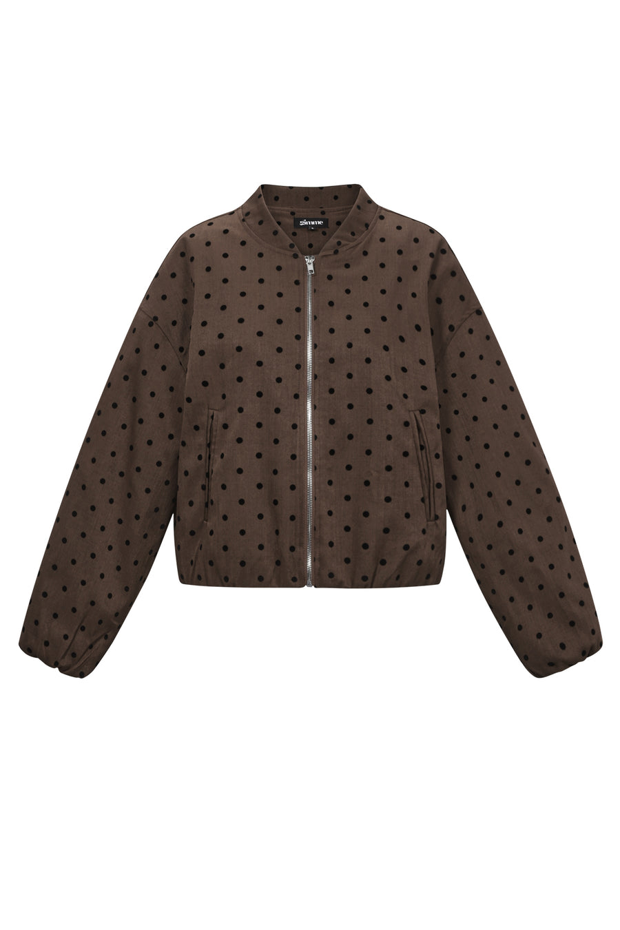 Dames casual jacket van polyester met stippen