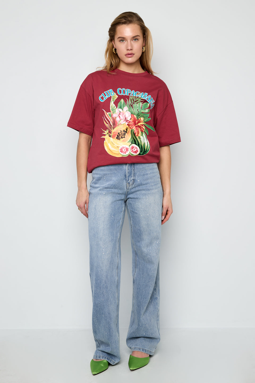 Dames Club Tropicana T-shirt van katoen – productfoto 4