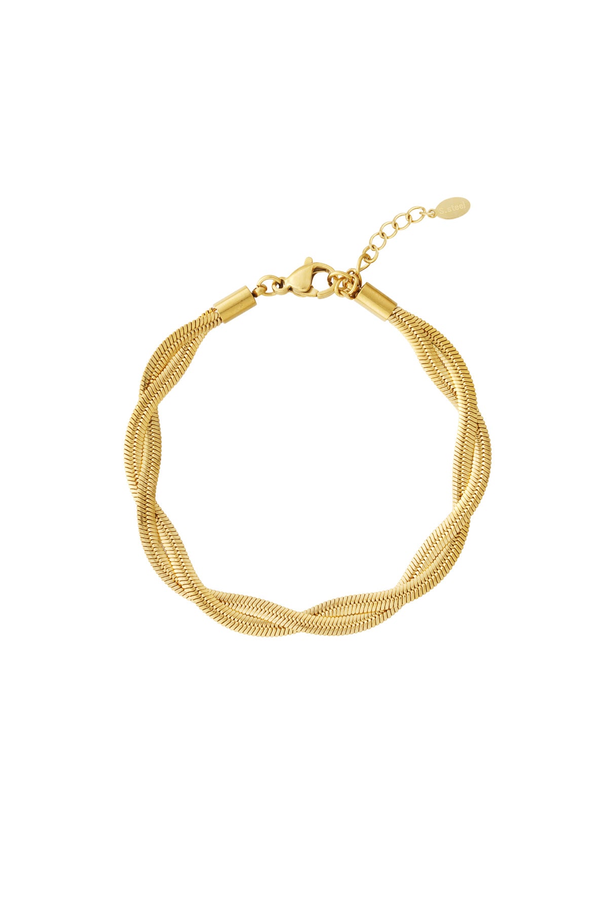 Women's Stainless Steel Chain Link Bracelet – Gold Tone