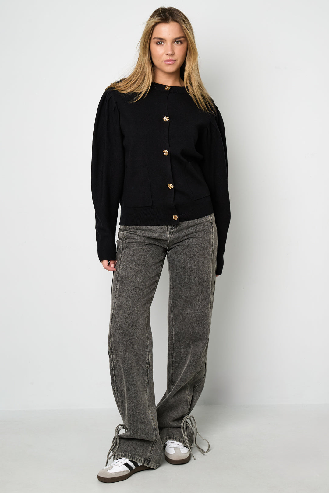Gebreide Viscose Dames Cardigan Herfst/Winter Casual Solide Kleur