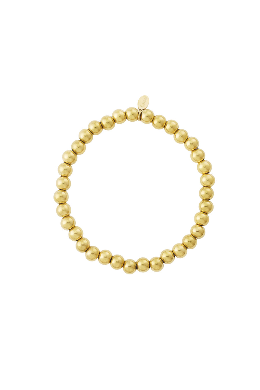 Bracelet perlé en acier inoxydable pour femmes – doré et argenté