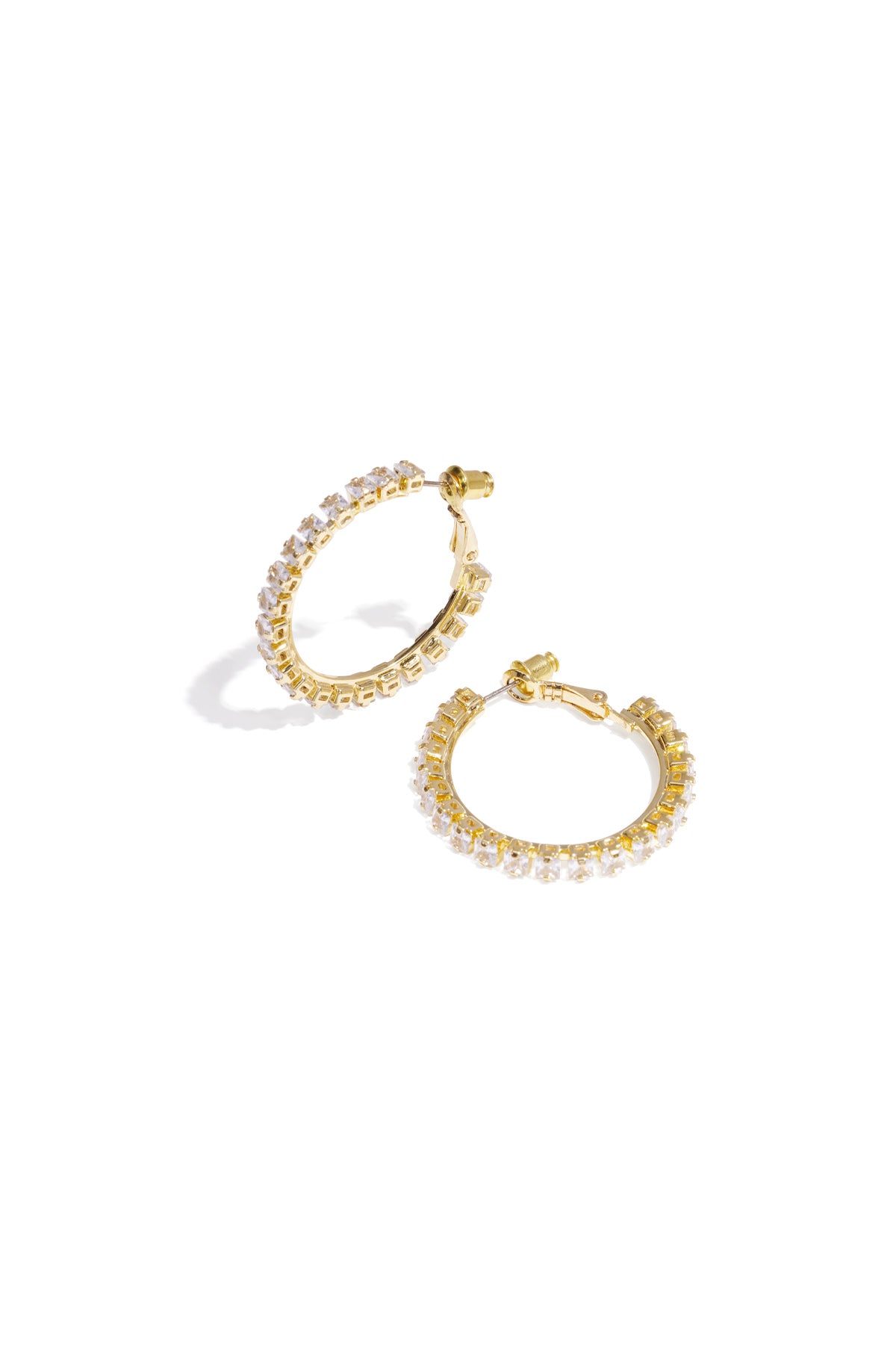 Women's Copper Round Party Earrings – Gold and Silver Tone