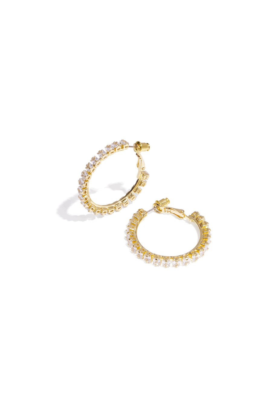Boucles d'oreilles de soirée pour femme en cuivre, forme ronde - couleur or et couleur argent