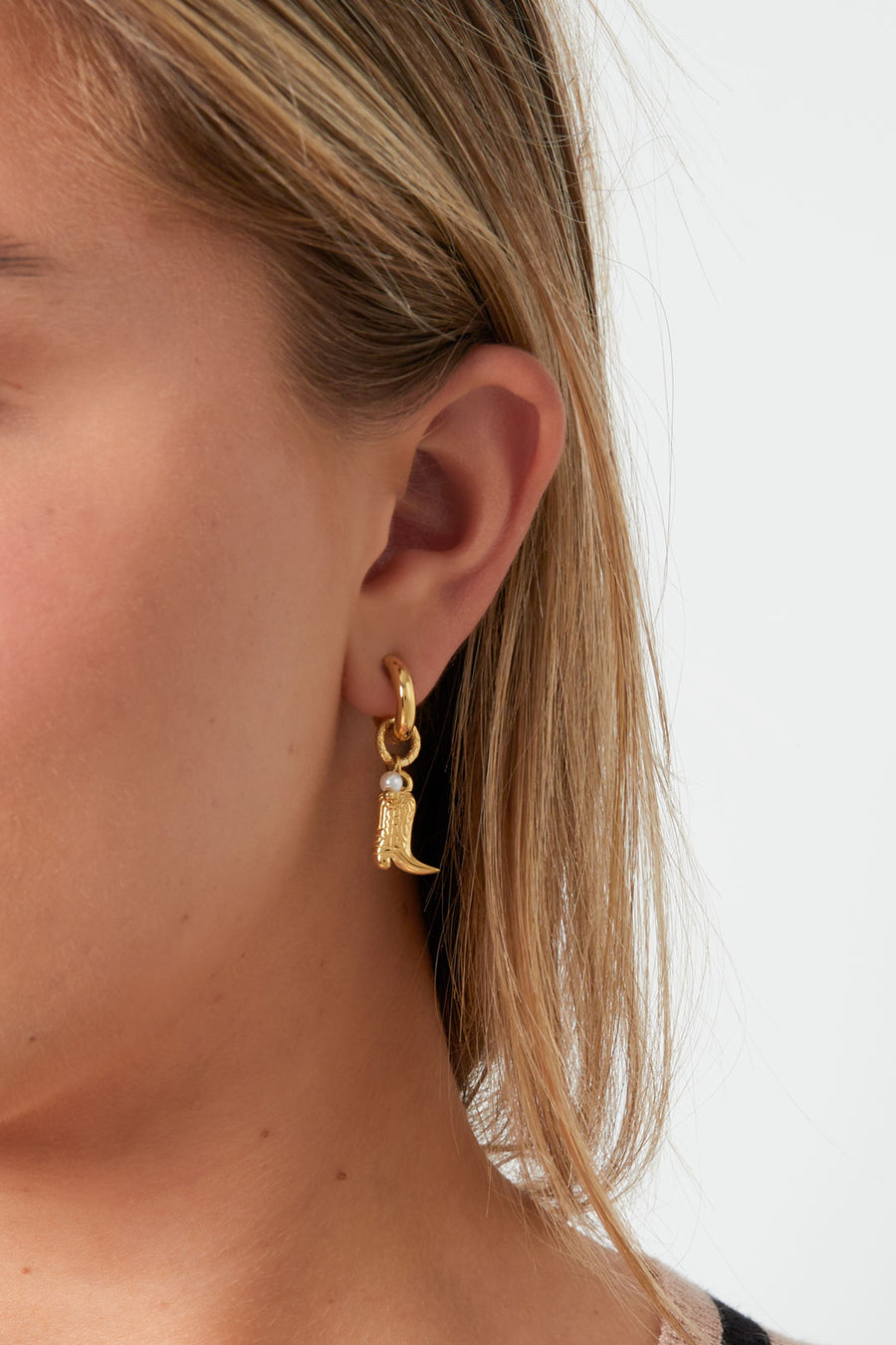 Boucles d'oreilles pendantes pour femmes en acier inoxydable – dorées et argentées