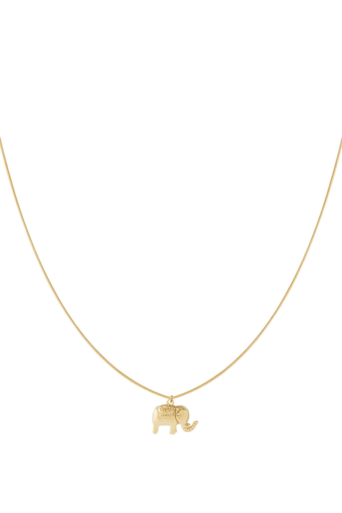 Women's necklace with animal motif 304 stainless steel pendant - gold-colored