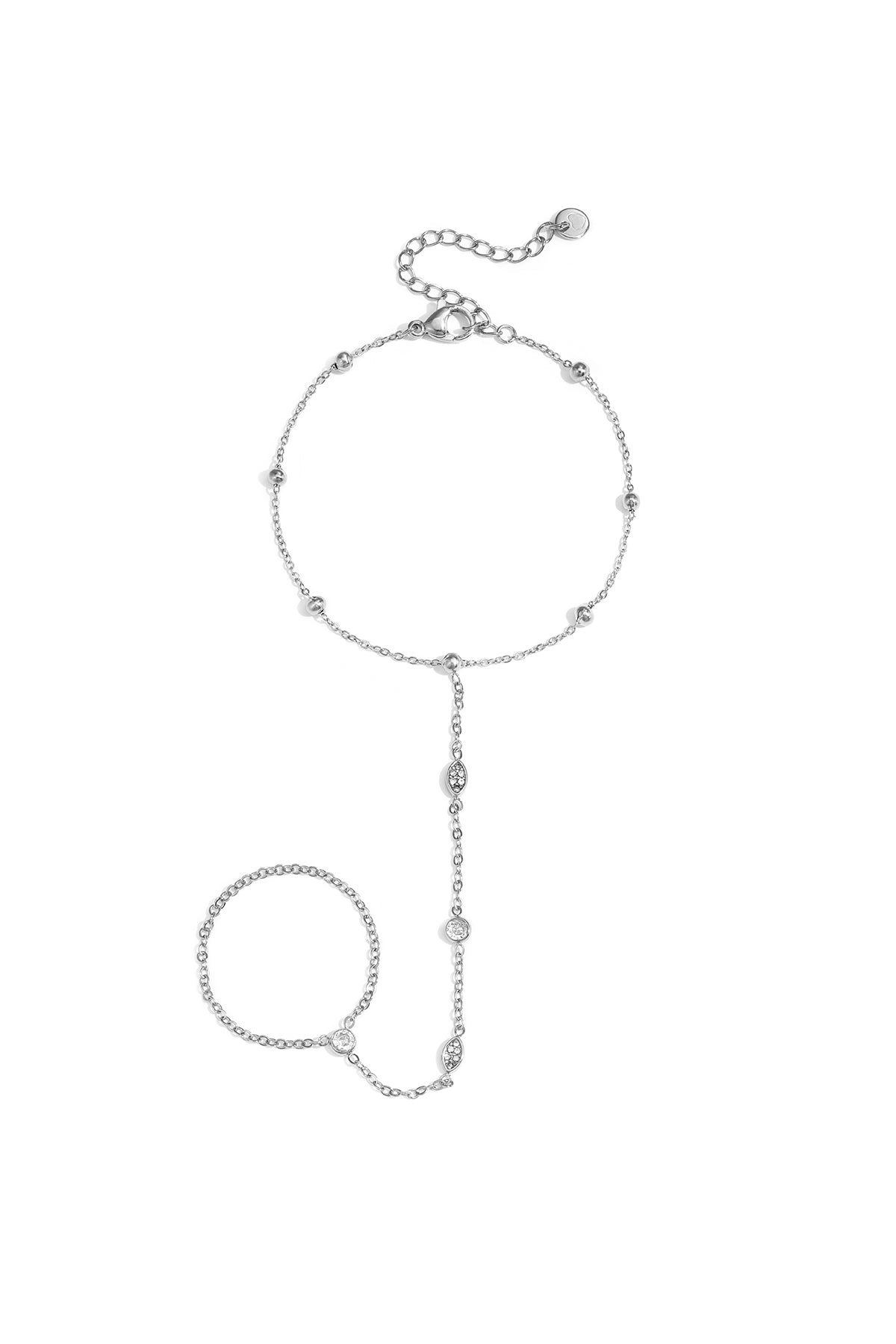 Stainless Steel Women's Wrist Chain with Dots – Gold and Silver Plated