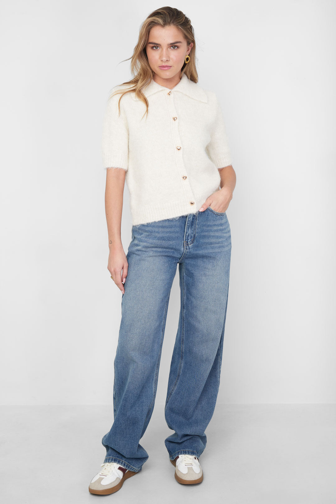 Dames Amore gebreide top van polyester – productfoto 5
