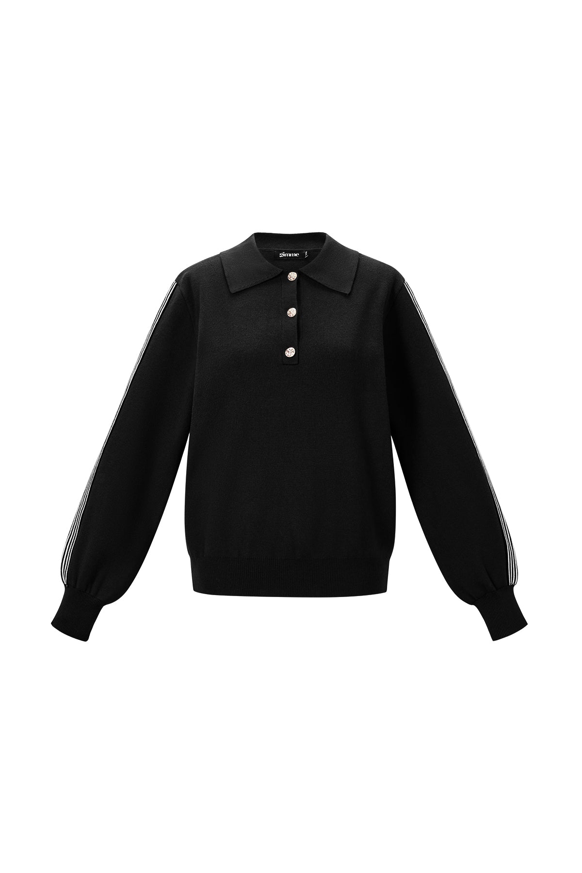 Dames gebreide trui met kleurcontrast – productfoto 10