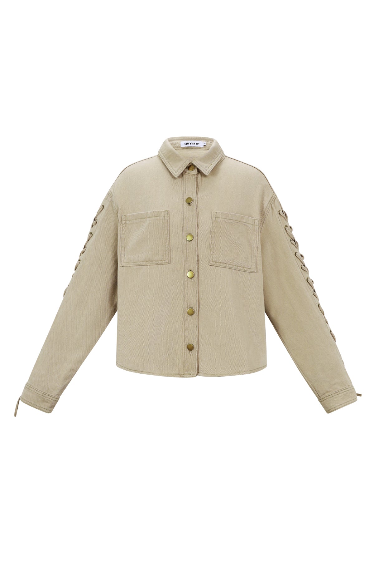Veste en jean pour femme avec détail nœud