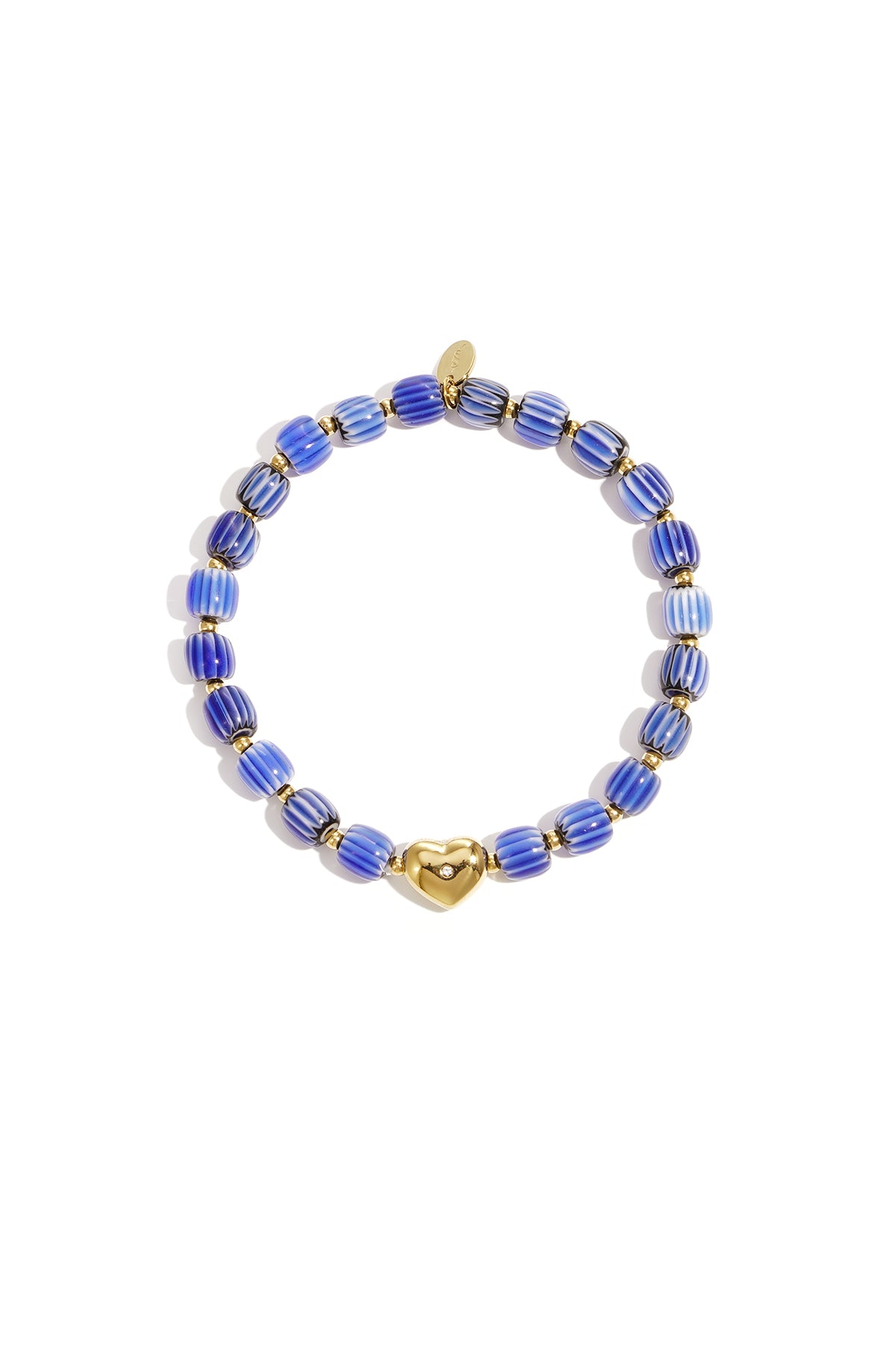 Bracelet de perles pour femmes en acier inoxydable avec cœur – plusieurs couleurs