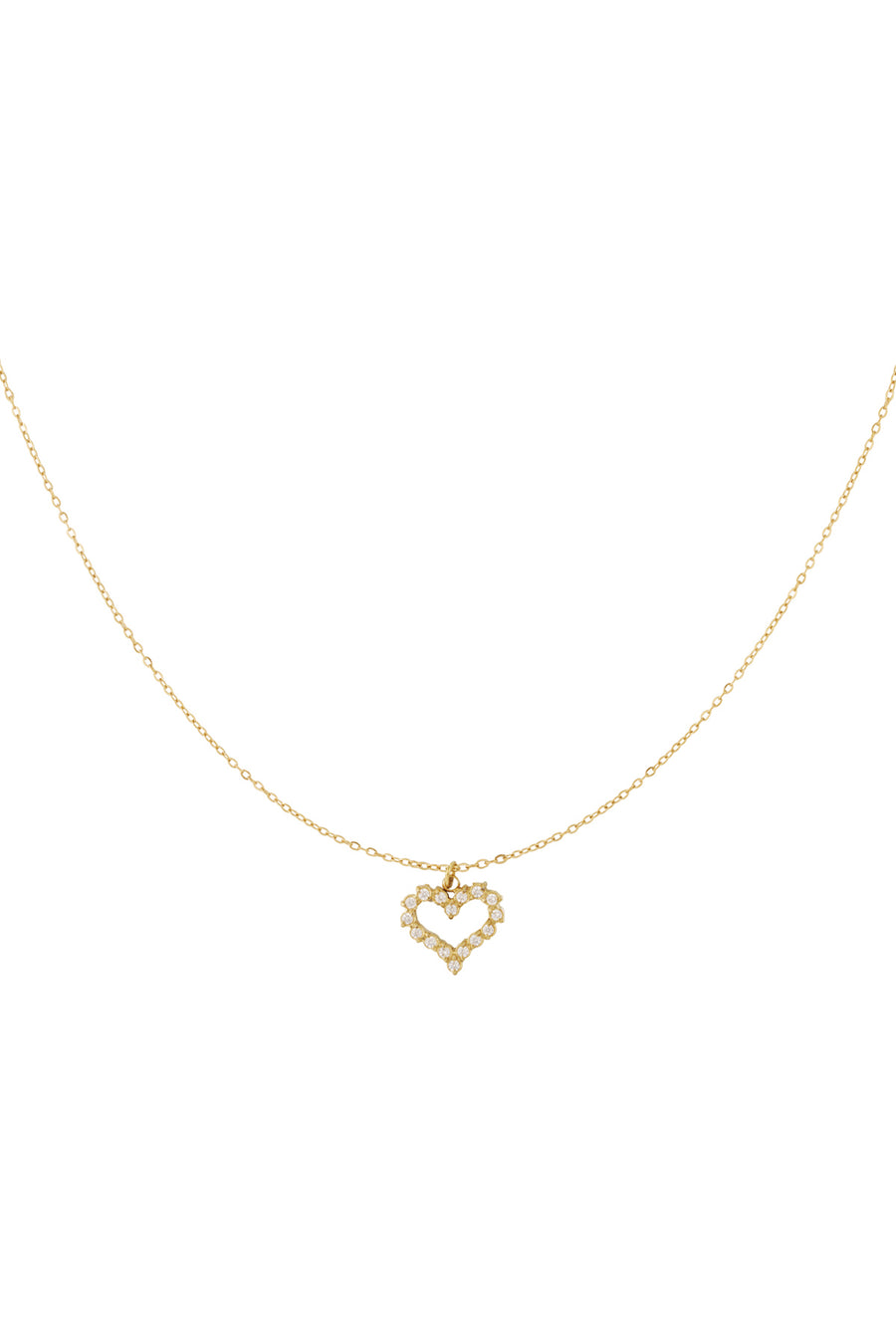 Ketting strass hartje