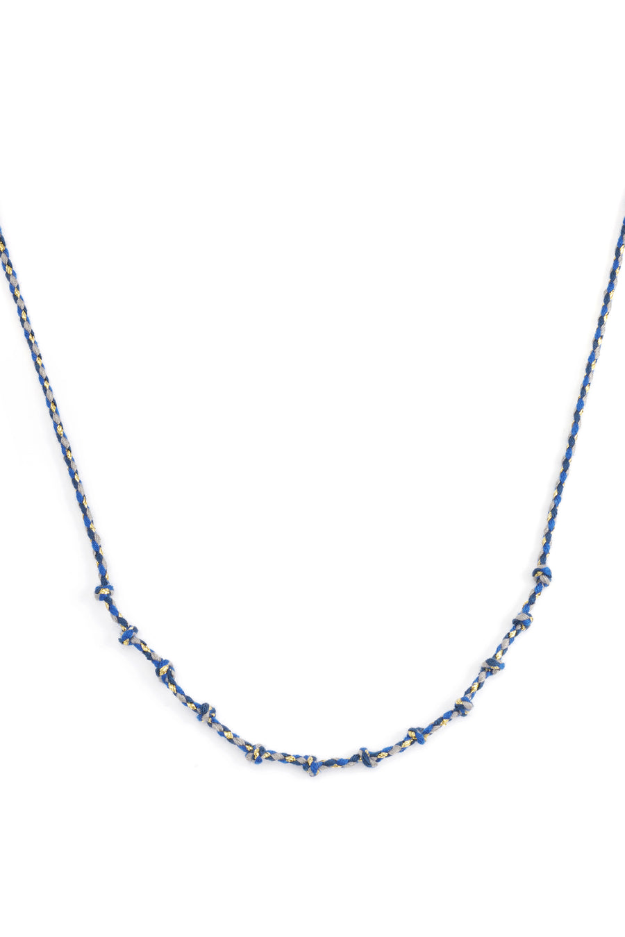 Collier tressé en coton pour femme, mélange de couleurs – plusieurs couleurs