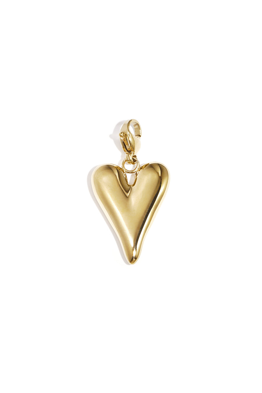 Composant de bijoux en acier inoxydable 304 en forme de cœur – couleur or