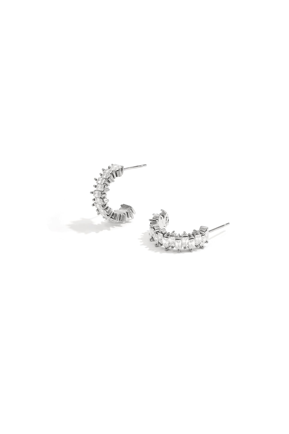 Boucles d'oreilles créoles pour femme en acier inoxydable – doré et argenté