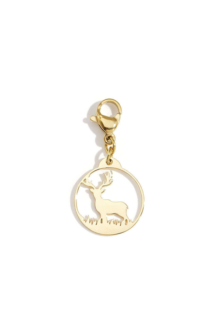 Composant de bijou en acier inoxydable avec motif animalier – couleur or