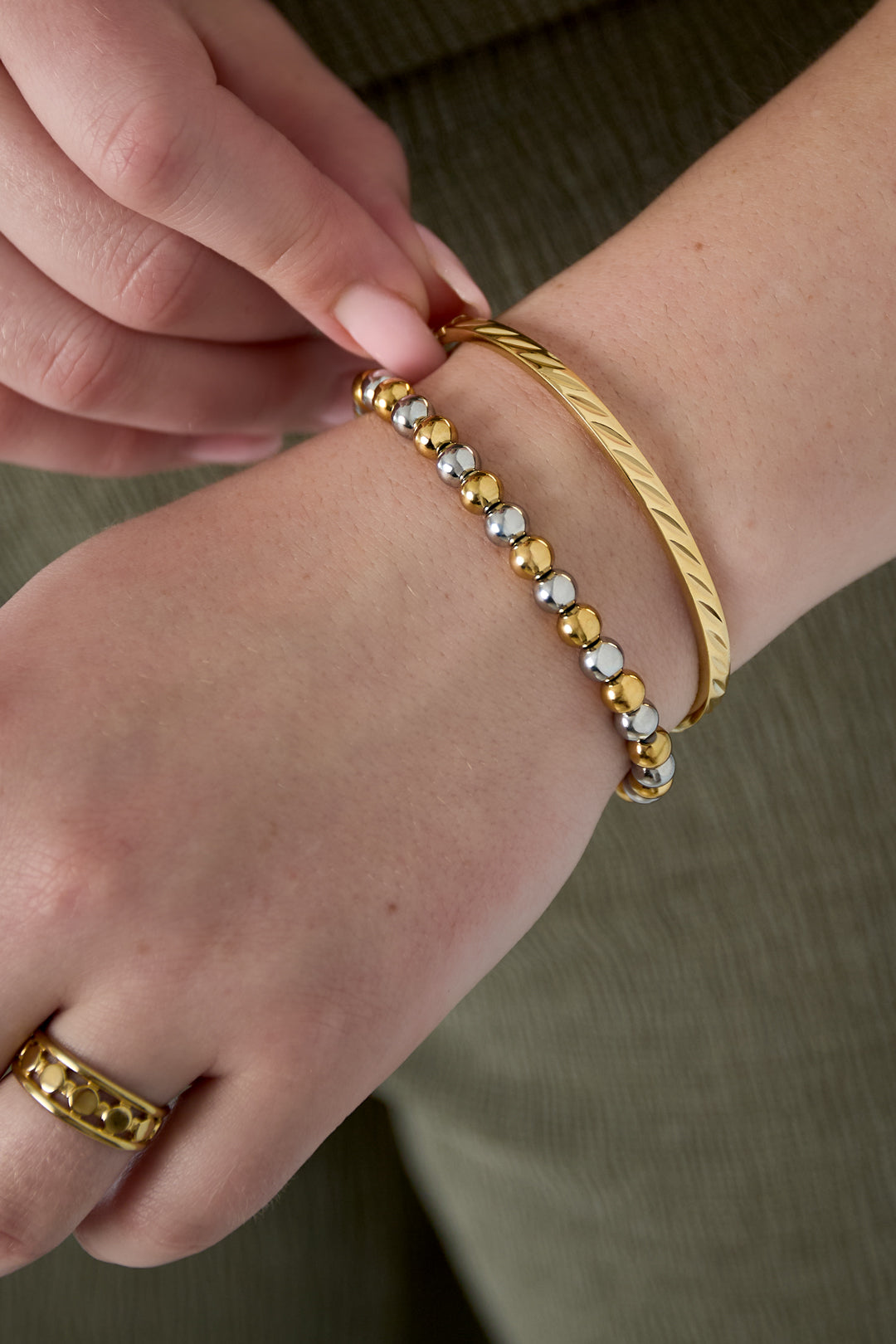 Armbanden van roestvrij staal, geometrisch, casual, dagelijks