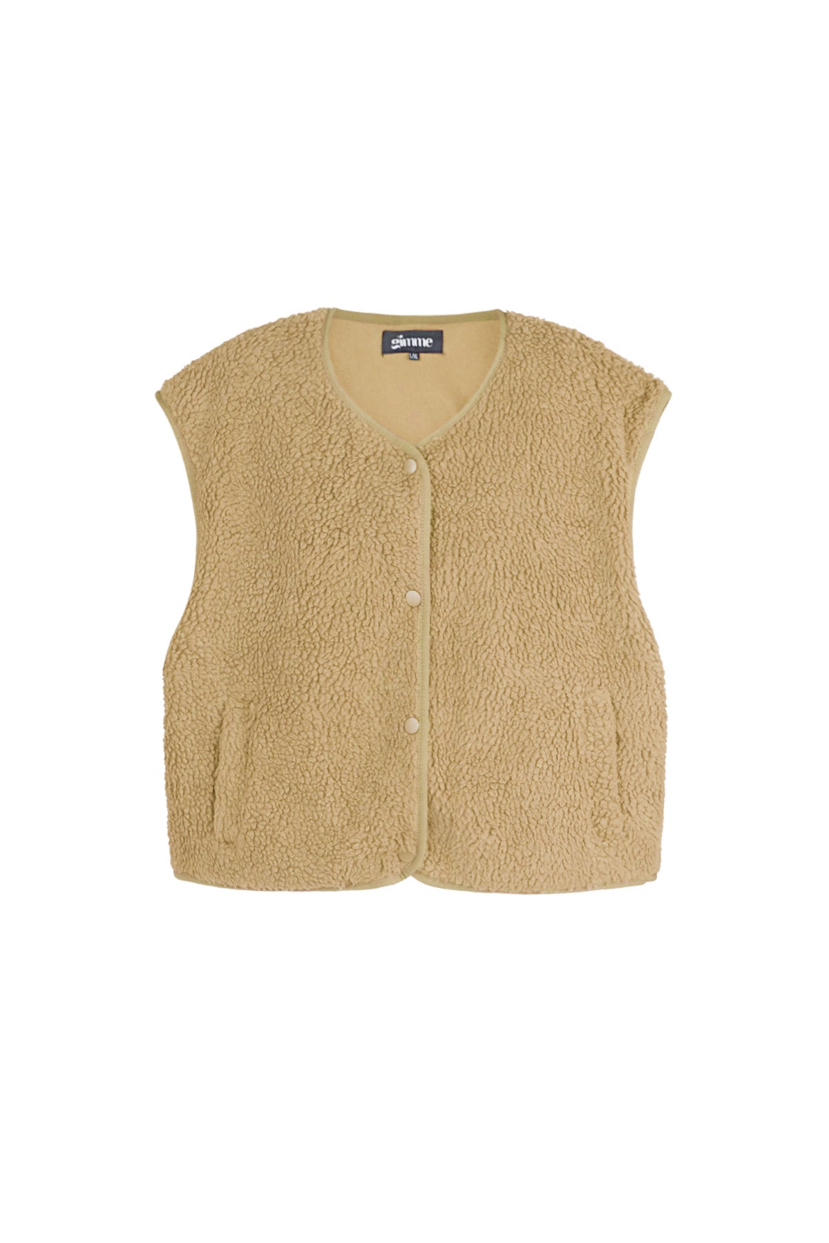 Gilet pour femmes avec encolure ronde et coupe ajustée