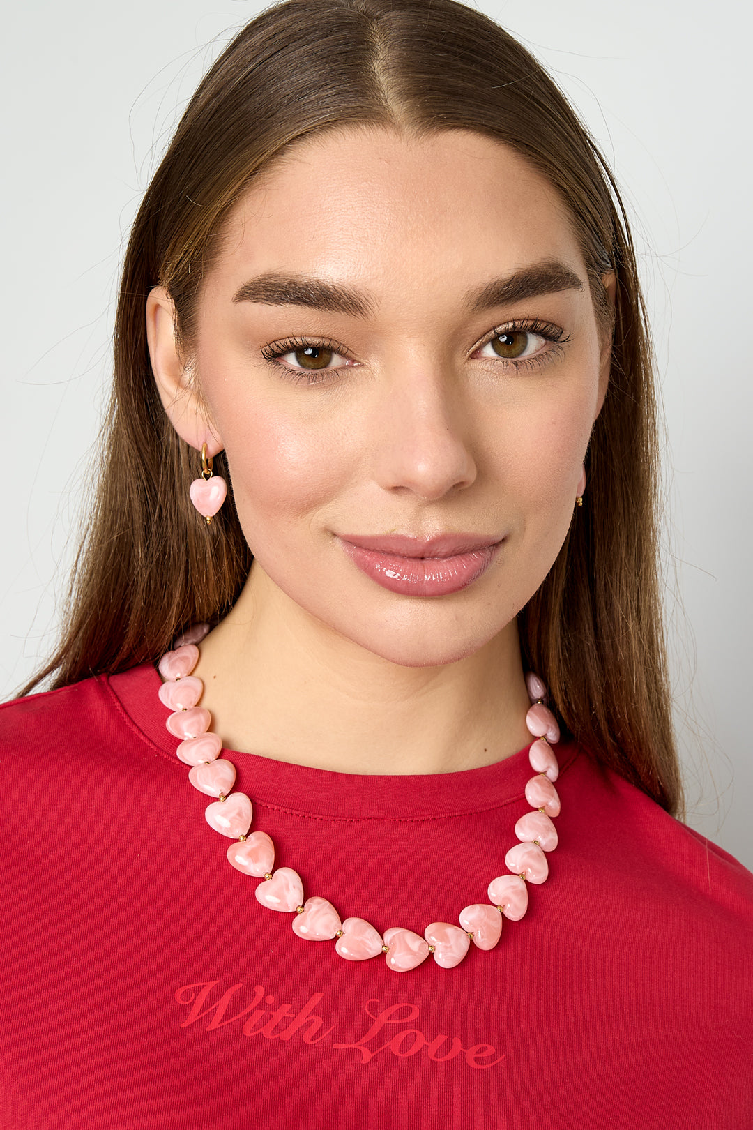 Women's Acrylic Beaded Necklace – Multi-color – Casual – image 2