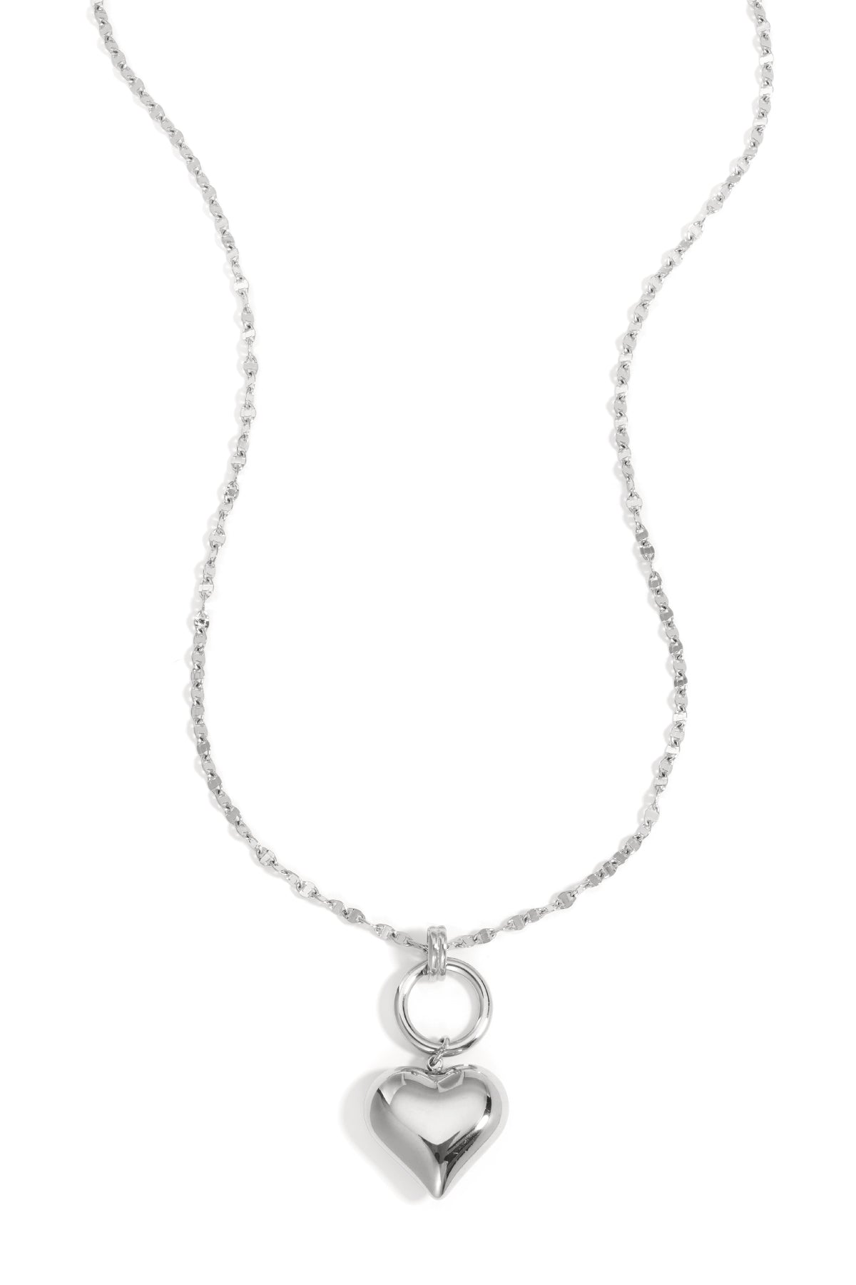 Collier femme avec pendentif cœur en acier inoxydable 304 – doré
