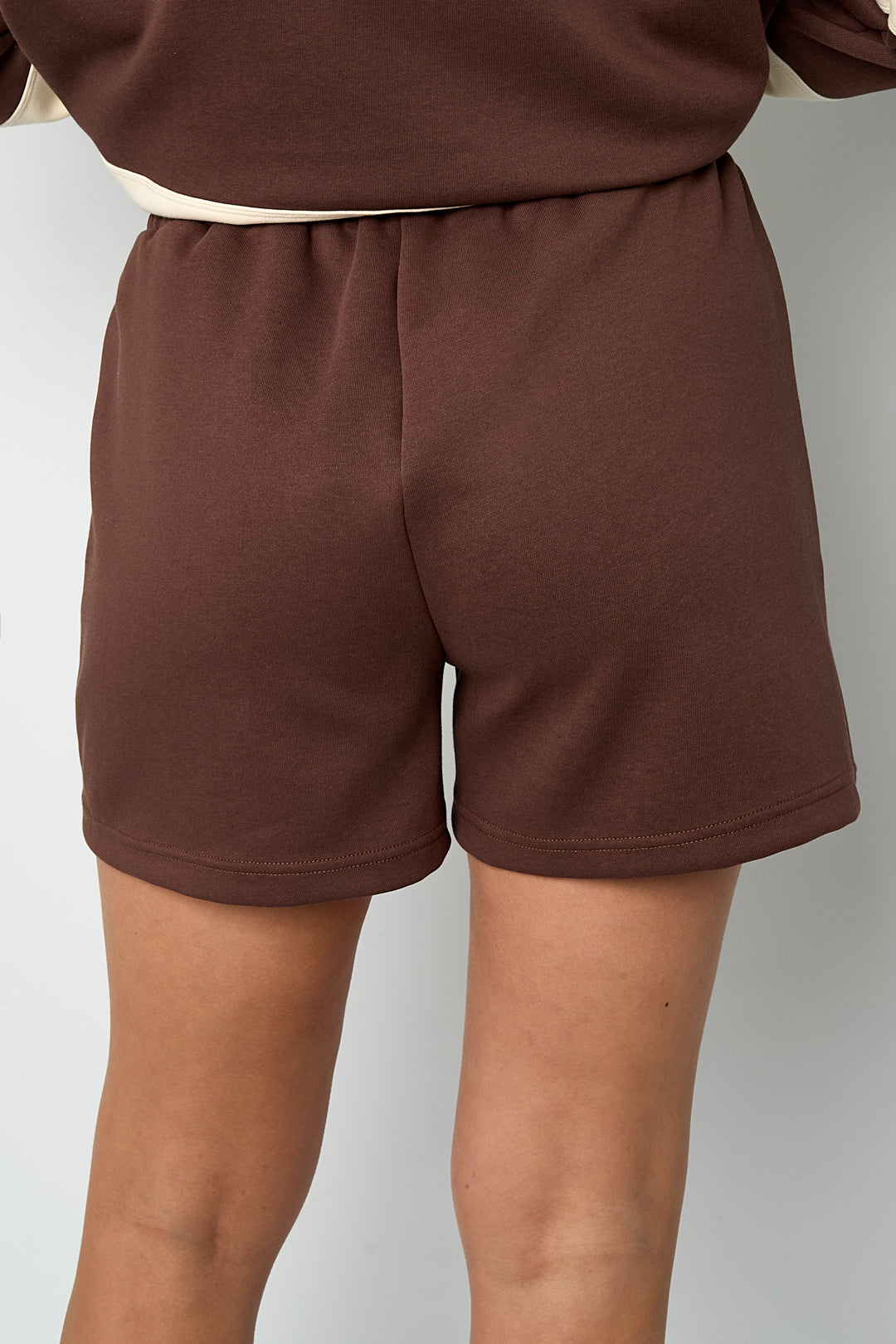 Dames sportieve NYC shorts van gebreid katoen – productfoto 10
