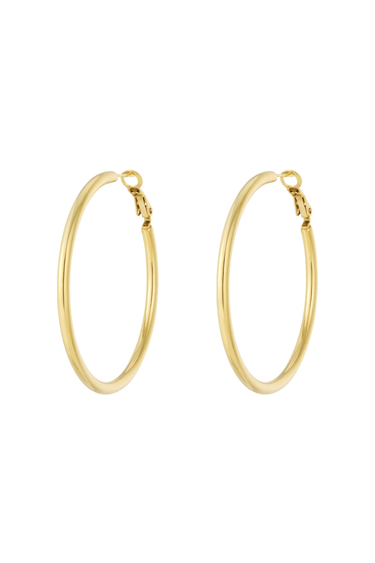 Boucles d'oreilles pour femmes en acier inoxydable, forme organique et ronde