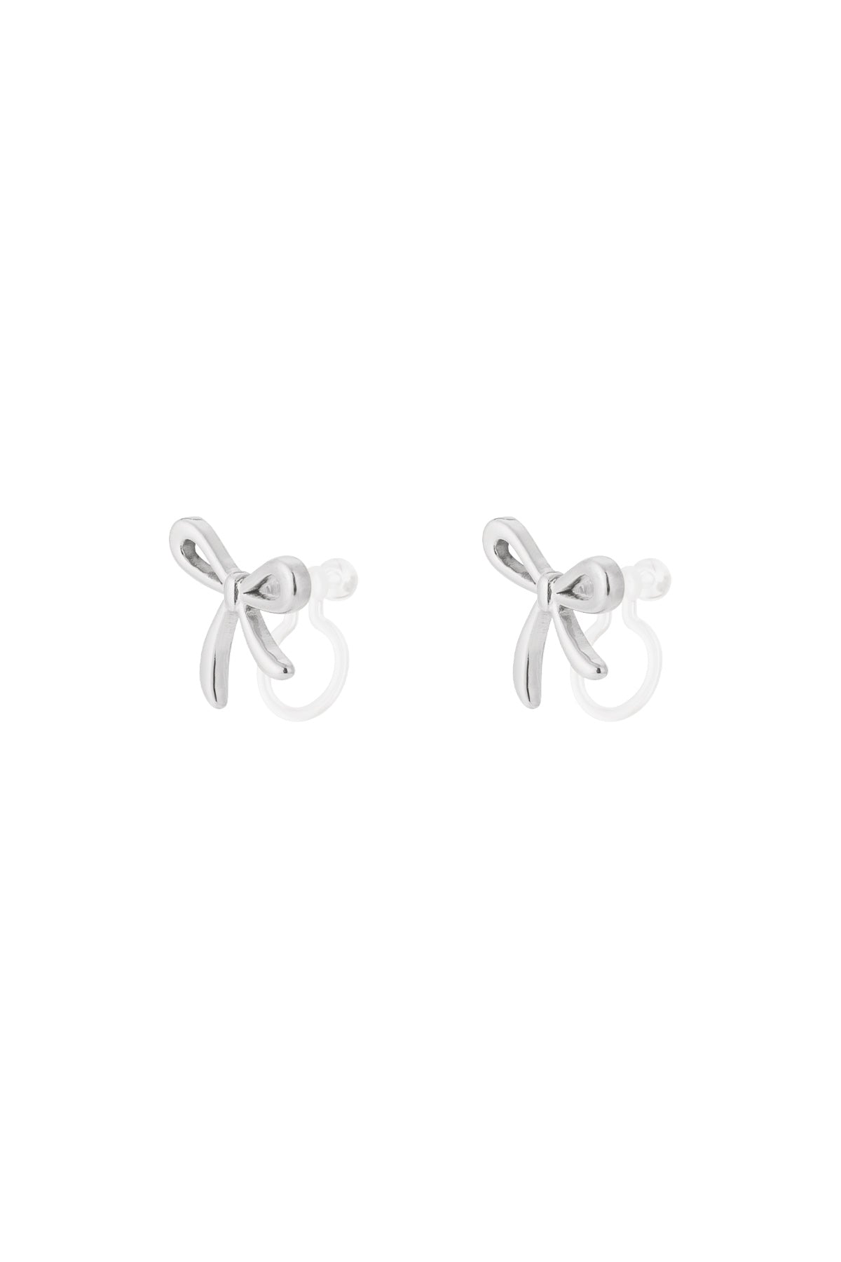 Boucles d'oreilles clips pour femmes en acier inoxydable avec détail torsadé – couleur or et couleur argent