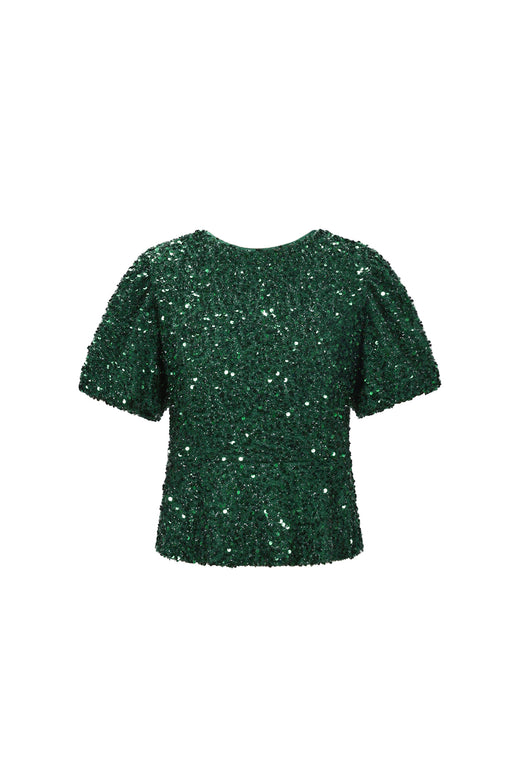 Haut à manches courtes et à sequins