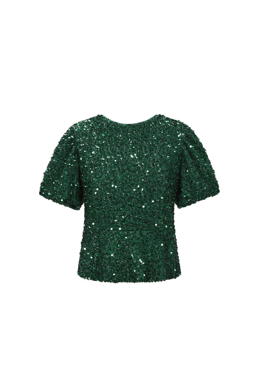 Dames elegante top van polyester met pailletten