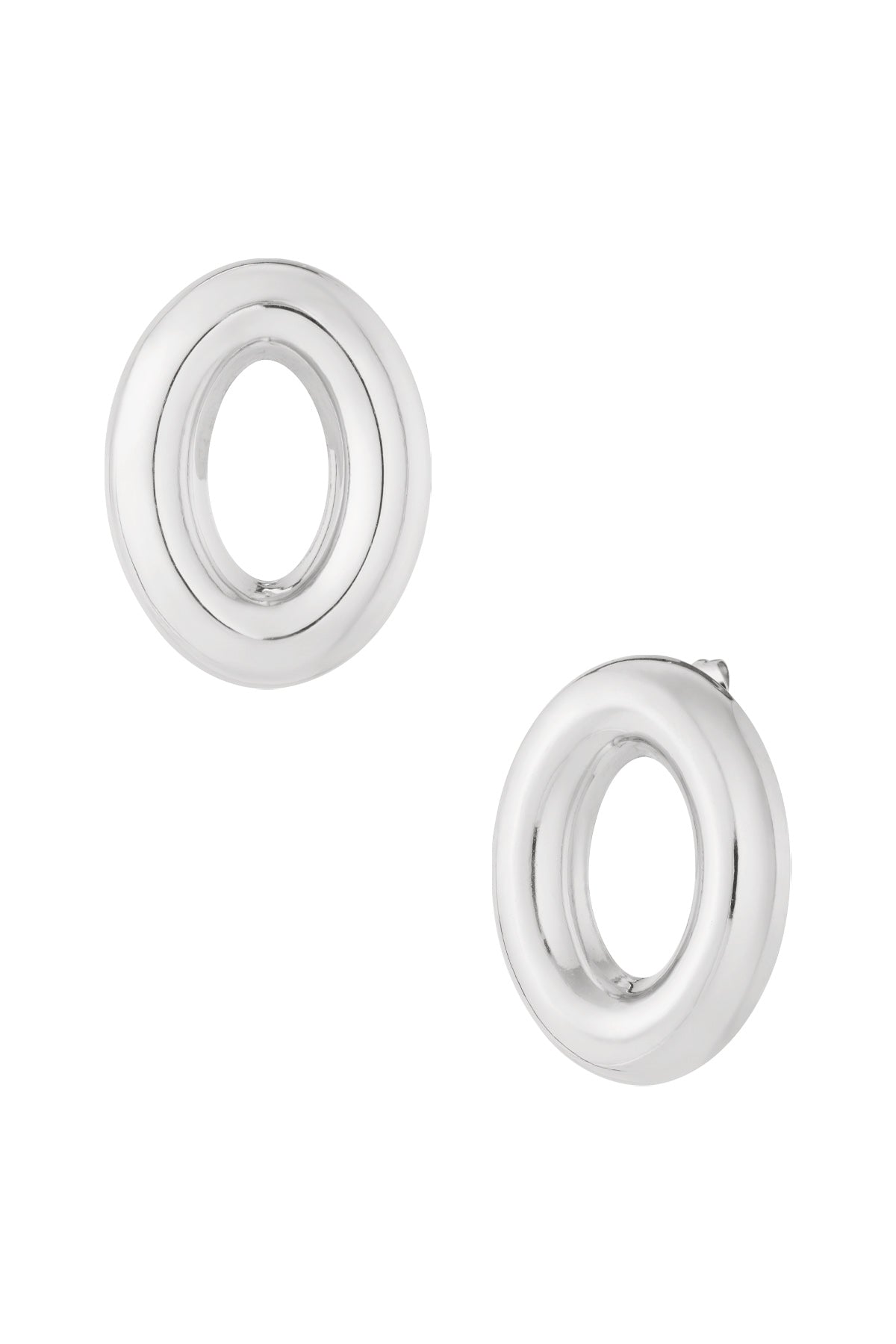 Puces d'oreilles pour femmes en acier inoxydable, forme organique – doré