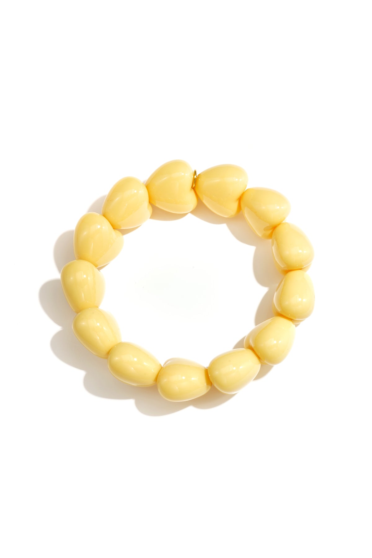 Armbandje met 13 kleine hartjes