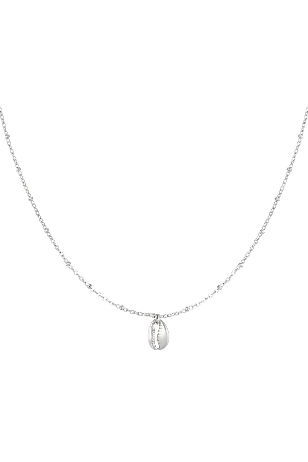 Women's necklace with stainless steel pendant - gold and silver-colored