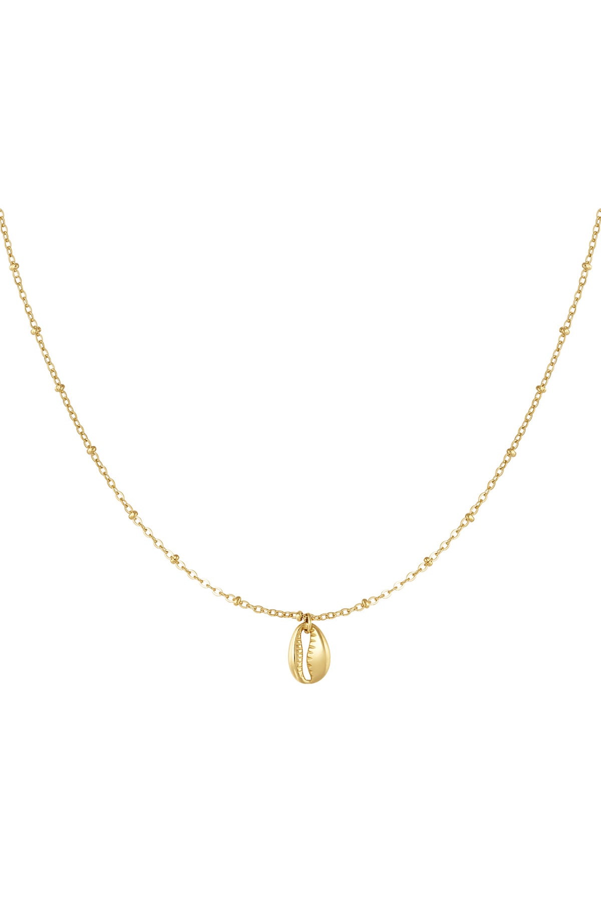 Women's necklace with stainless steel pendant - gold and silver-colored