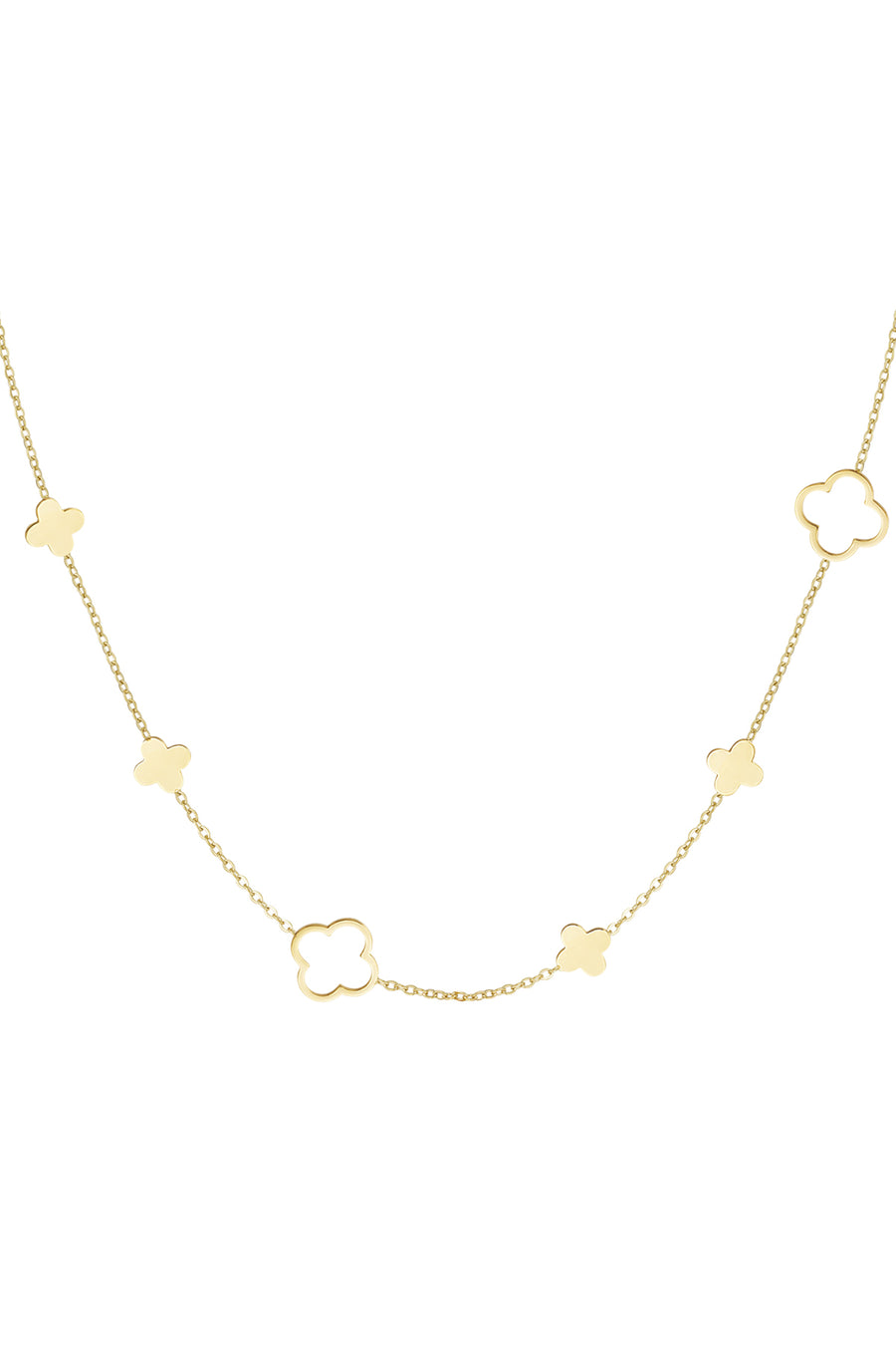 Chaîne à maillons pour femmes en acier inoxydable – coloris or et argent