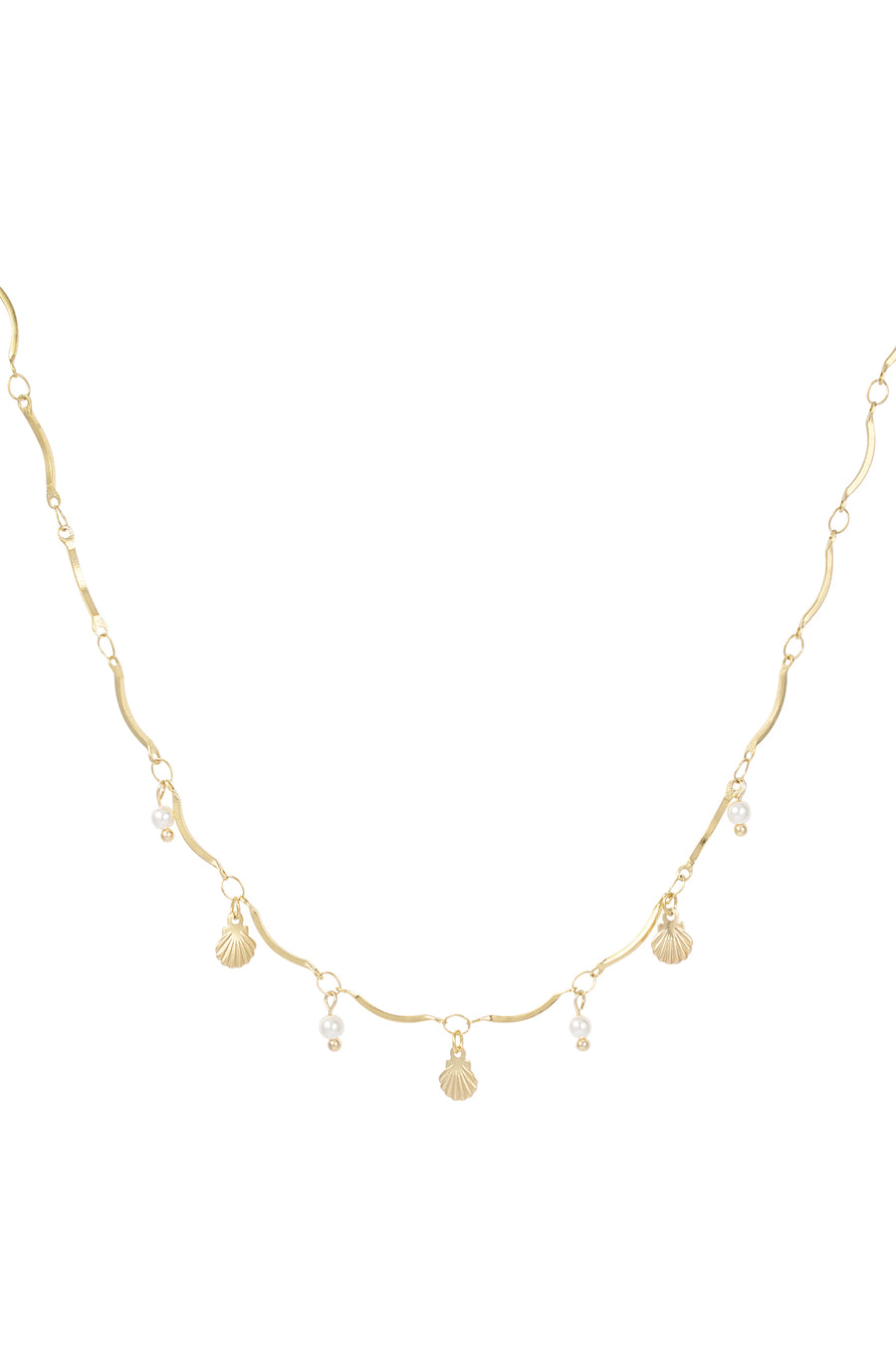 Collier pour femme avec pendentif en acier inoxydable – doré