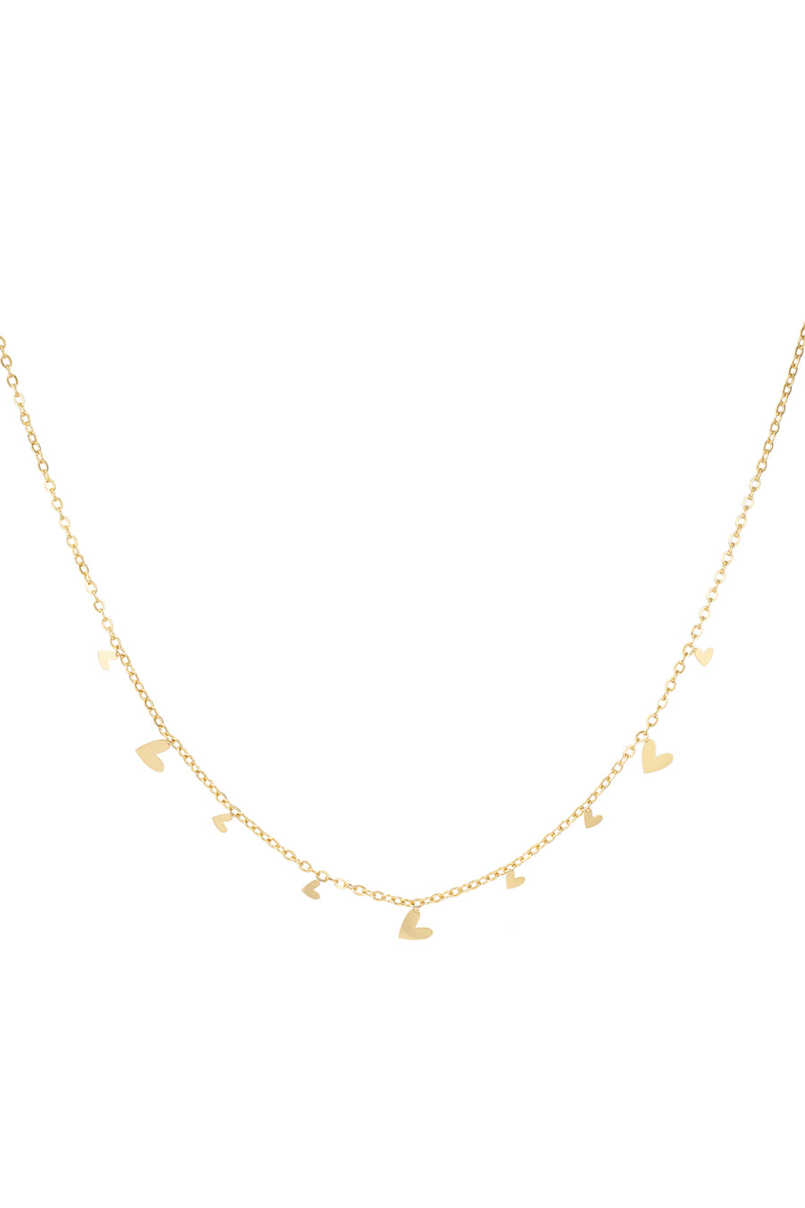 Collier pour femme avec pendentif en acier inoxydable – coloris or et argent