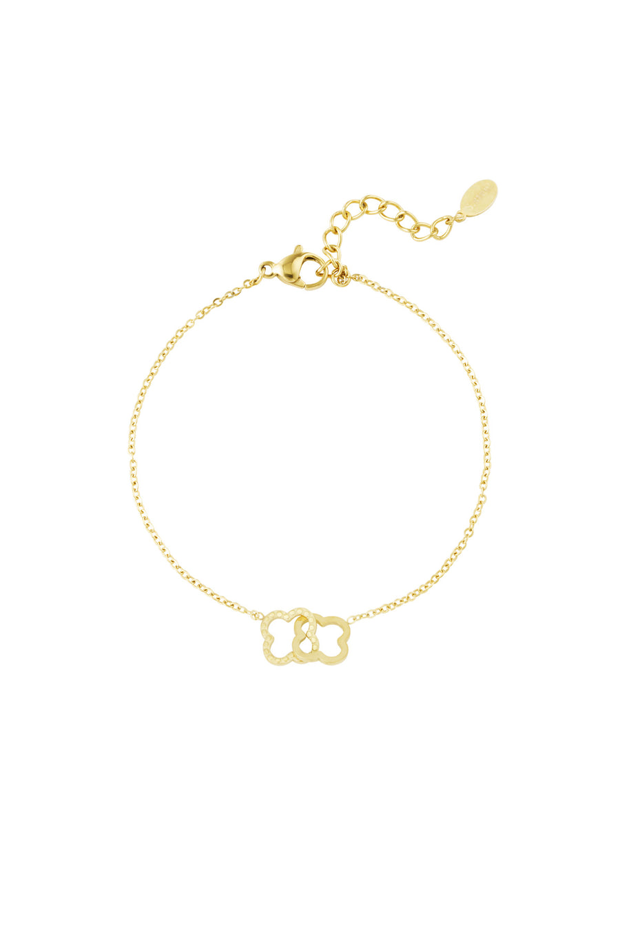 Bracelet à breloques pour femmes en acier inoxydable – doré et argenté