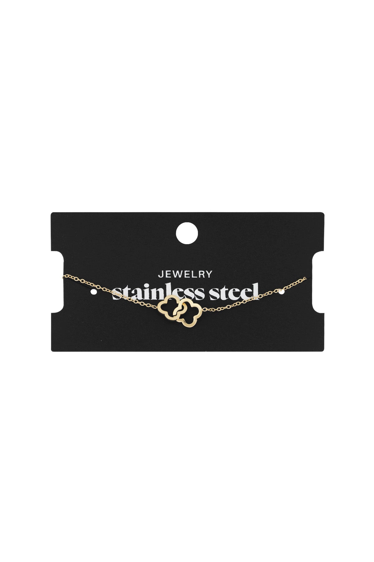 Bracelet à breloques pour femmes en acier inoxydable – doré et argenté – photo 3