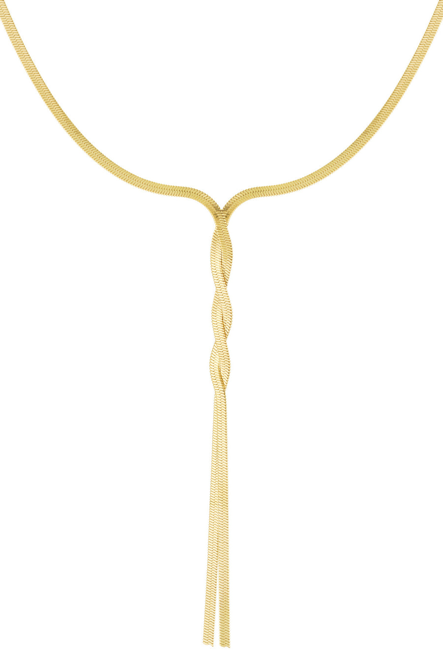 Chaîne à maillons pour femme en acier inoxydable avec détail maillons – couleur or