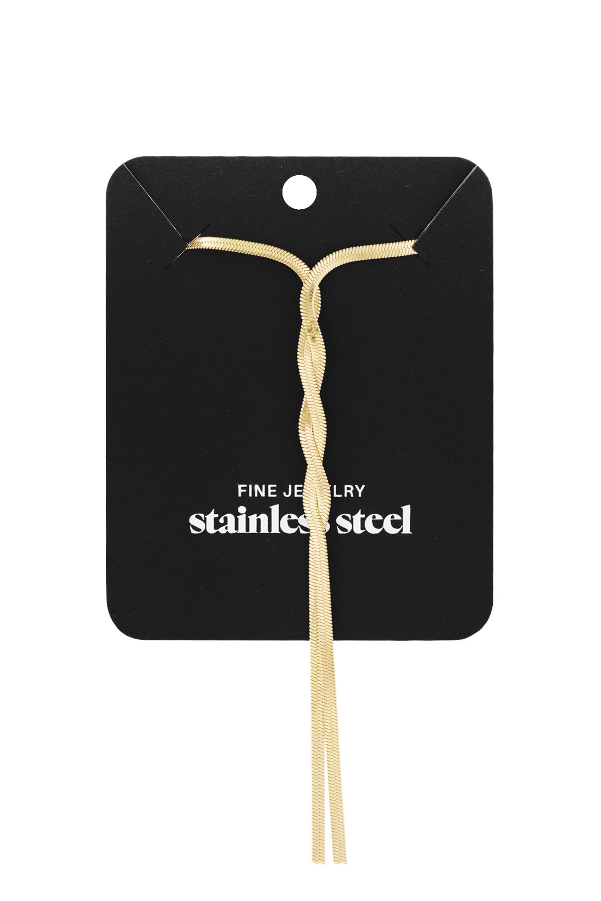 Women's Stainless Steel Toggle Chain Necklace with Link Detail – Gold Tone – image 3