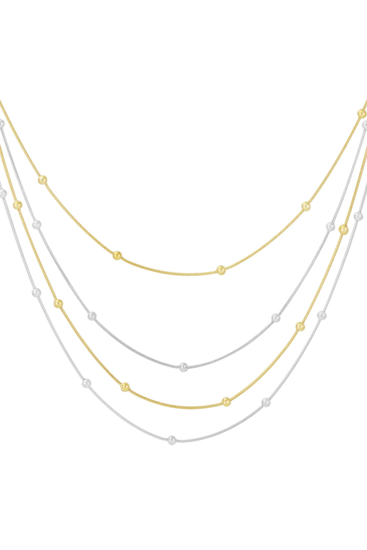 Gold and silver-coloured