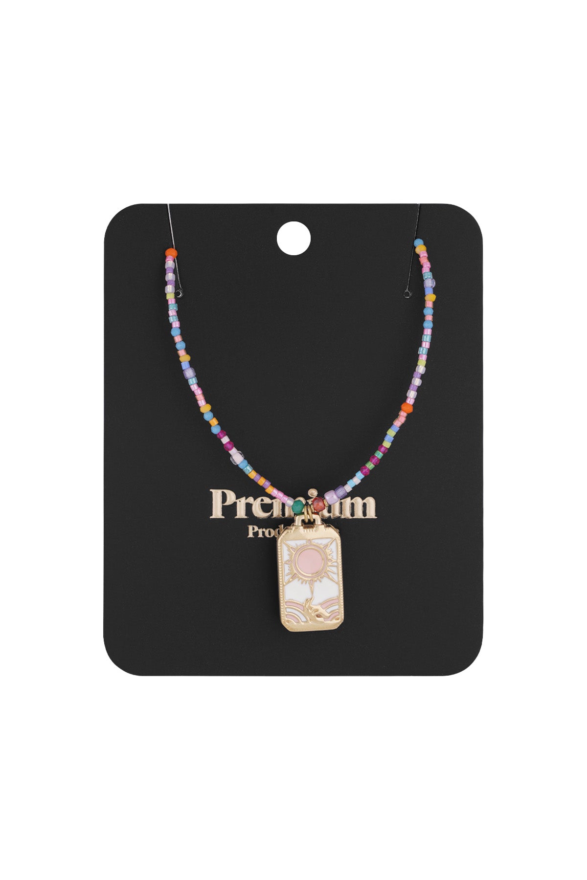 Beaded Necklace for Women made of 304 Stainless Steel, Glass, Crystal, Imitation Pearl, Hematite, Enamel – image 3