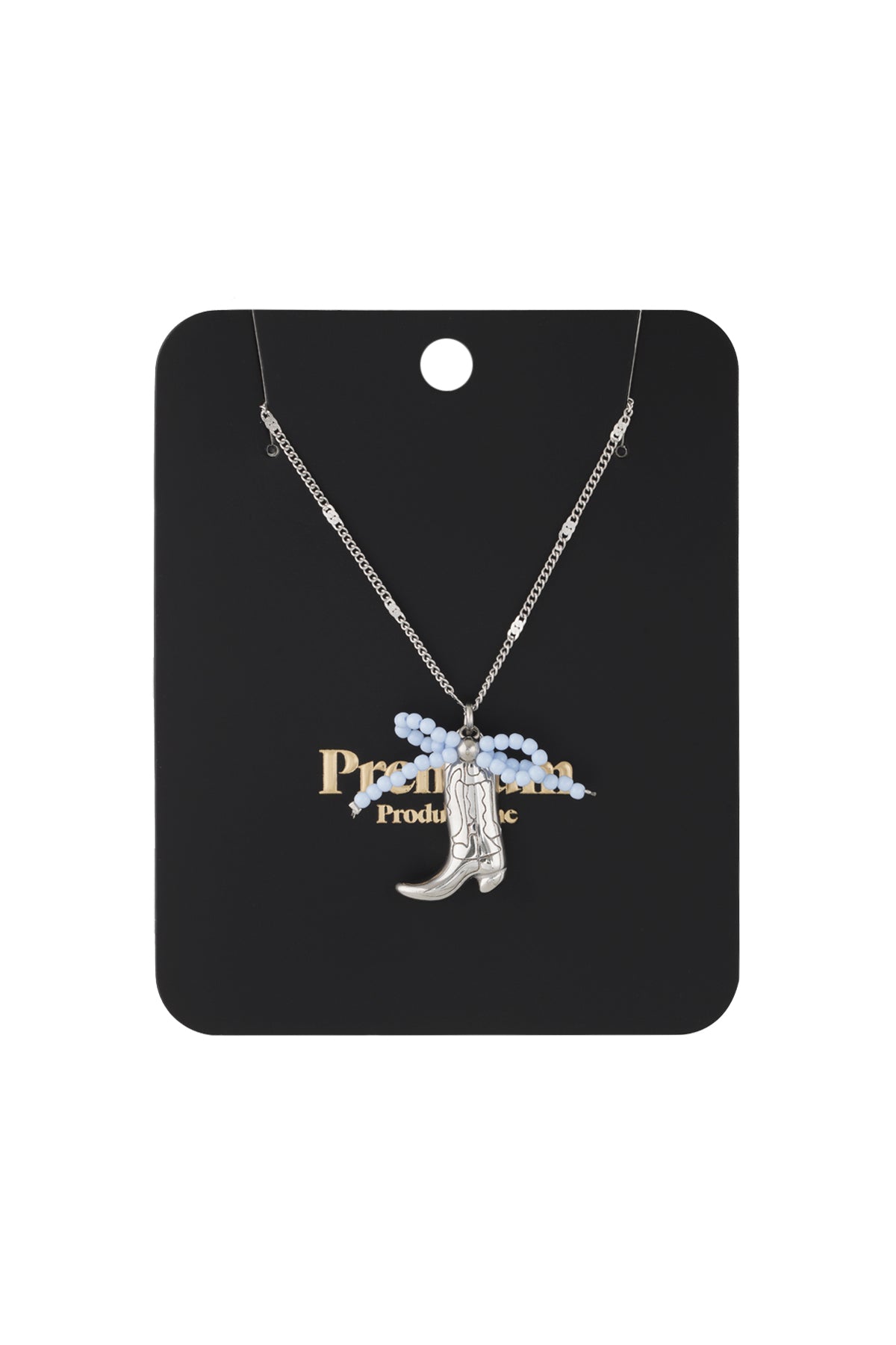 Women's necklace with cartoon-patterned 304 stainless steel pendant - gold-coloured – image 7