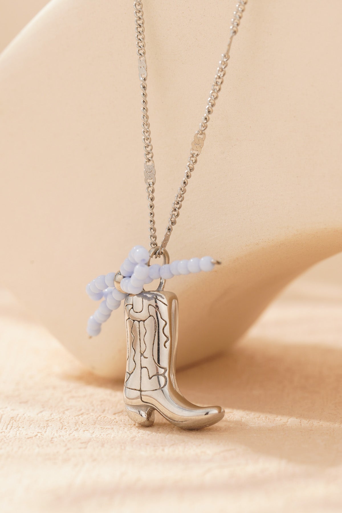 Women's necklace with cartoon-patterned 304 stainless steel pendant - gold-coloured – image 6