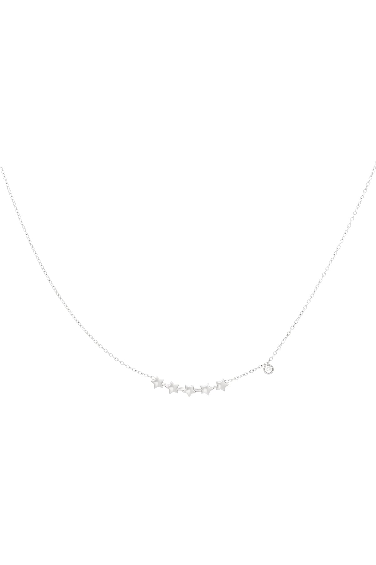 Women's 304 Stainless Steel Chain Necklace with Heart – Gold and Silver Tone