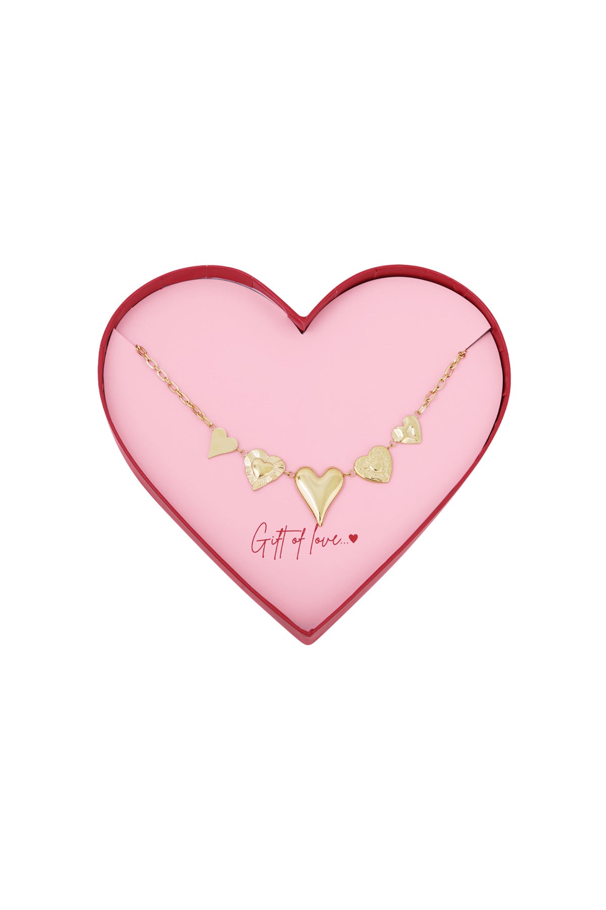 gift of love stainless steel love ketting