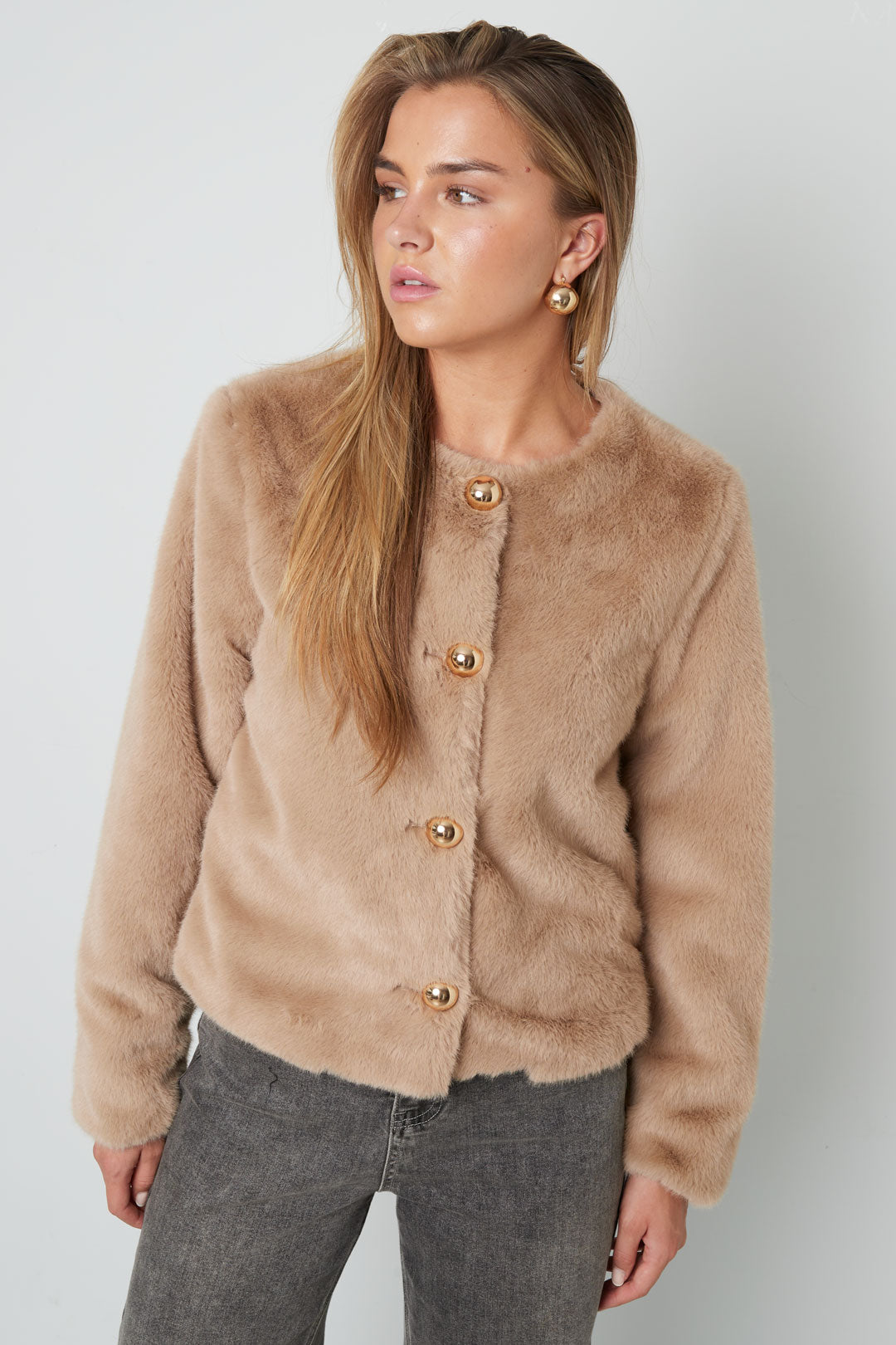 Dames elegant jacket van geweven polyester – productfoto 8
