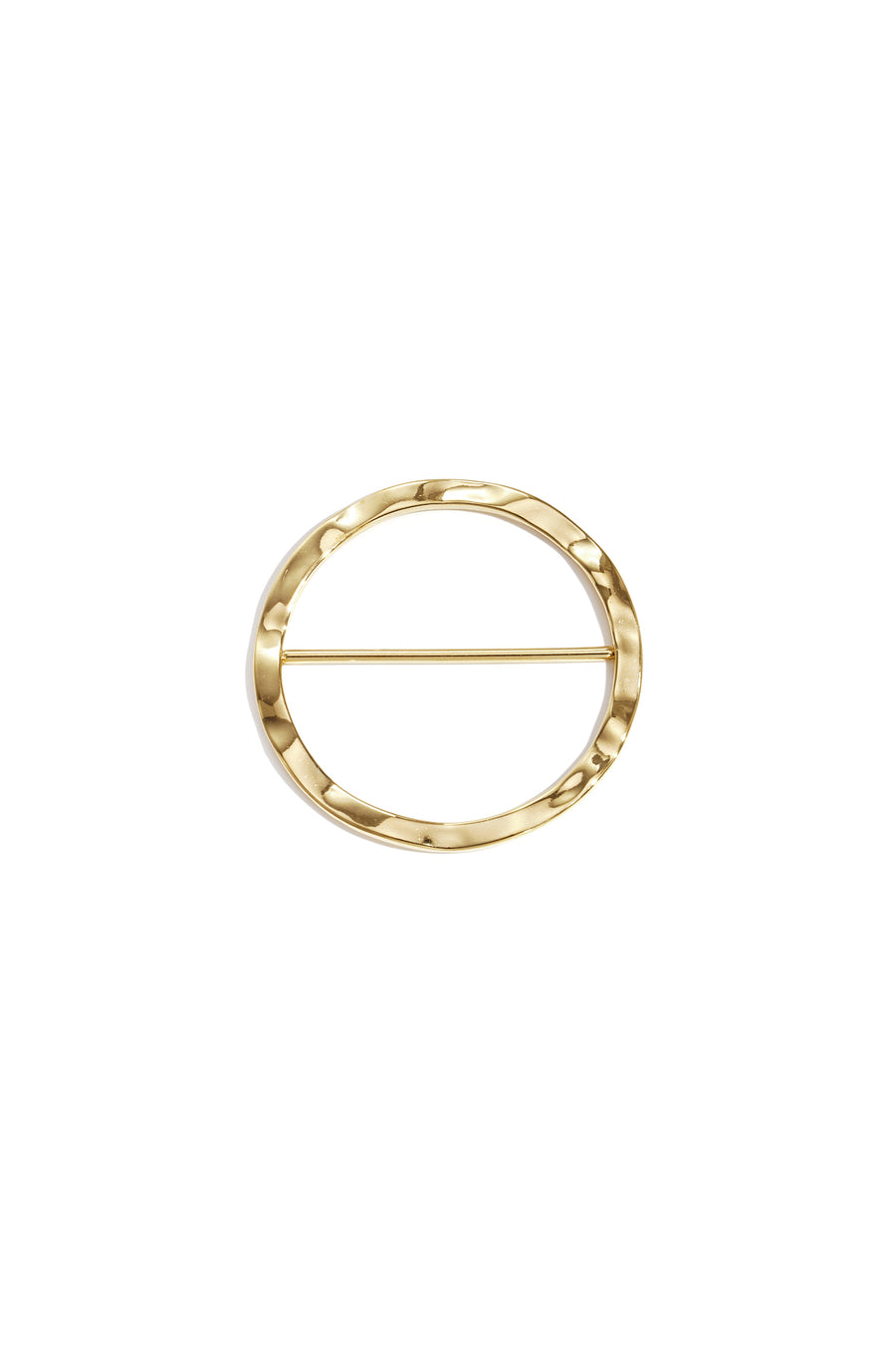 Pince à écharpe ronde en acier inoxydable – couleur or